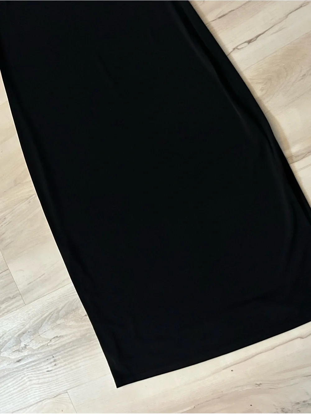 Michael Michael Kors Black Maxi Dress M  Gold Button Mock Neck Sleeveless Luxury